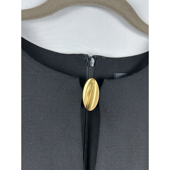 Donna Karan New York Women's Size 4 Keyhole Sheath Dress Black Midi MRSP $139 - Picture 16 of 16